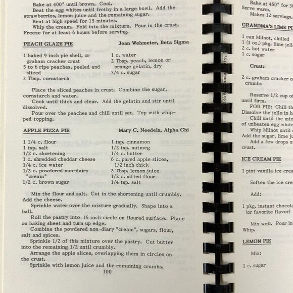 Missouri Alpha Delta Kappa ADK Cookbook Culinary Treasures Women Educators 1988 - Picture 9 of 11